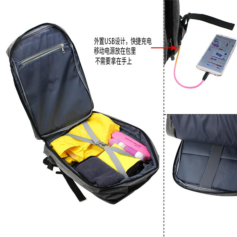 Business Travel Bag with Charging Port Printing Technology