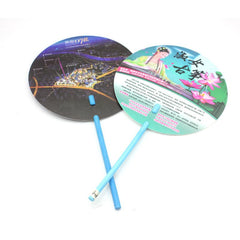 Small Round Long Handle Fan