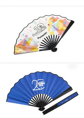 Black Rice Paper Folding Fan