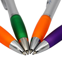 Ballpoint Pen With Coloured Rubber Grip
