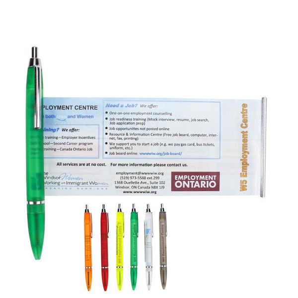 Clicker Banner Ballpoint Pens