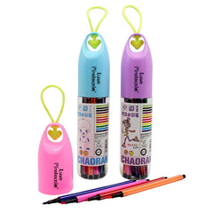 Watercolour Marker Set In Bottle With Heart-Shaped Strap (12)