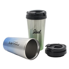 Water Bottle with Carrying Handle and Flip-Top Lid