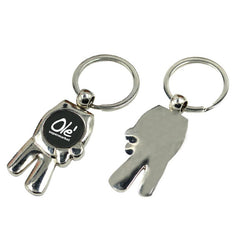 Metal Keychain With Peace Sign