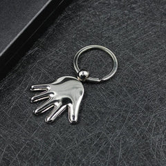 Zinc Alloy Hand Keychain