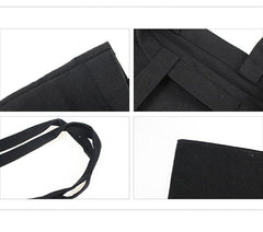 Black Canvas Tote Bag 26*33cm