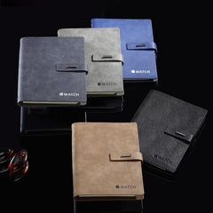 Pu Leather Cover Notebook With Metal Buckle