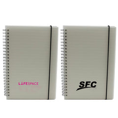A5 Notebook With Clear Cover And Lined Pages