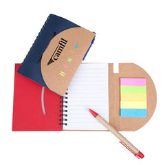 Kraft Paper Notebook Set With Mathematical Symbol Design