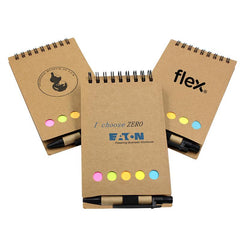 Notepad Set With Spiral Bound Kraft Paper Cover