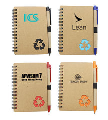 Notebook With Recycling Symbol On Cover