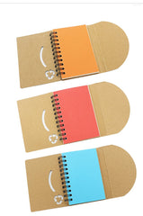 Eco-Friendly Notebook With Curved Flap Closure