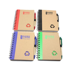 Notebook Set With Recycling Symbol Cutout On Cover