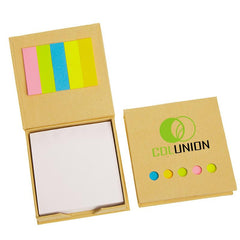 Notepad And Sticky Flag Set In Kraft Paper Box