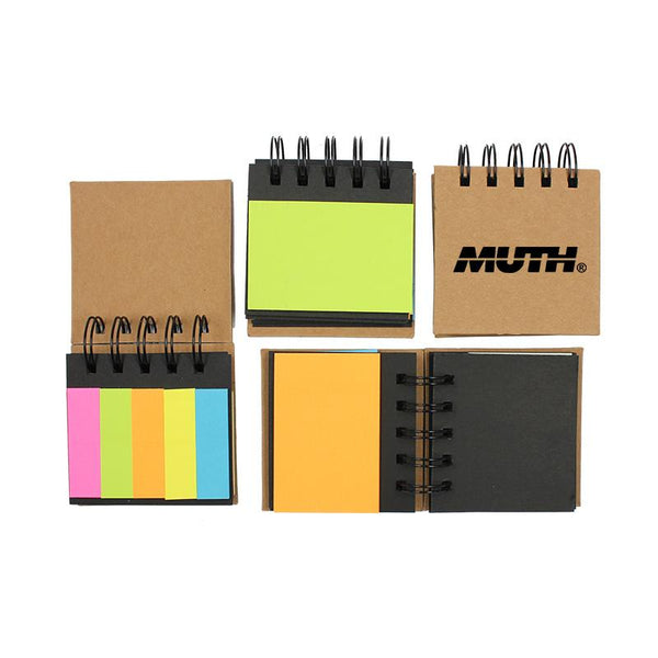 Spiral-Bound Sticky Notes Set