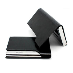 Metal Name Card Holder With Black Cover