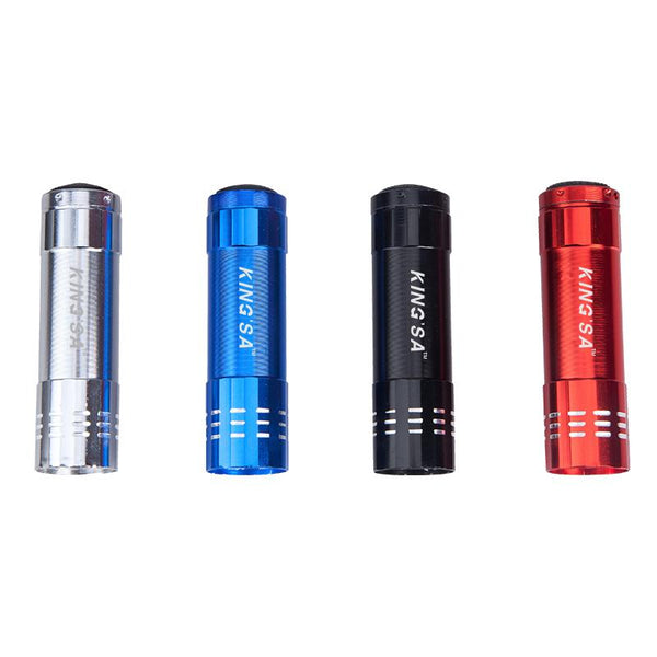 Mini Led Torch Light With Silver Ring Design