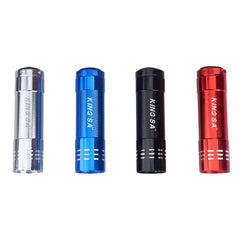 Mini Led Torch Light With Silver Ring Design