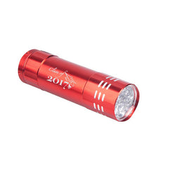 Mini Led Torch Light With Silver Ring Design