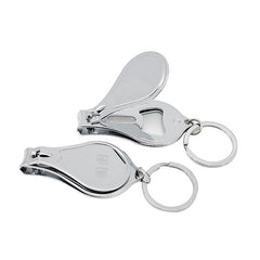 Multifunctional Stainless Steel Nail Clipper With Keychain