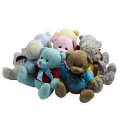 20cm Colourful Knitted Teddy Bear Plush Toy