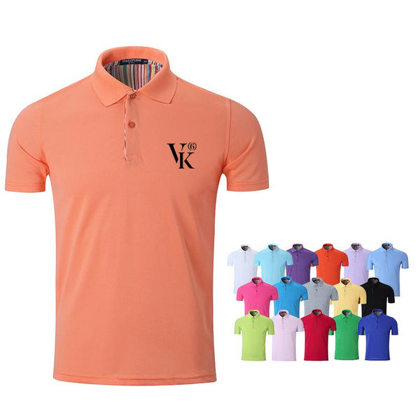 Short-Sleeved Polo Shirt With Striped Pattern