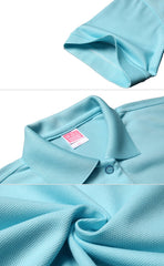 Short-Sleeved Polo Shirt With Thick Lapels