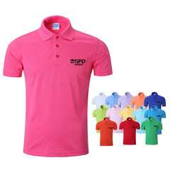 Short-Sleeved Polo Shirt For Men With Thick Lapels
