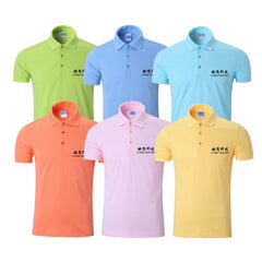 Short-Sleeved Polo Shirt For Men With Thick Lapels