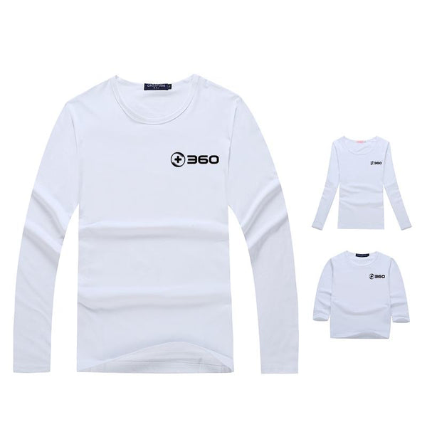 Long-Sleeved Round Neck T-Shirt For Men, Women And Children