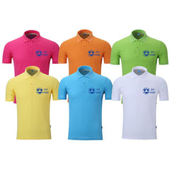 Short-Sleeved Polo Shirt With Colourful Neck Tape