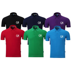 Short-Sleeved Polo Shirt With Colourful Neck Tape