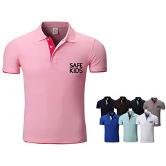 Short-Sleeved Polo Shirt With Coloured Inner Placket