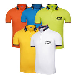 Short-Sleeved Polo Shirt With Colourful Striped Collar