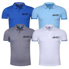 Short-Sleeved Polo Shirt With Striped Arm Pattern
