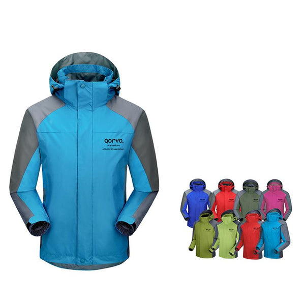 Zippered Long-Sleeved Waterproof Jacket For Men And Women