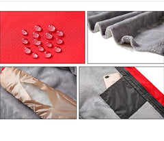 Zippered Long-Sleeved Waterproof Jacket With Lining