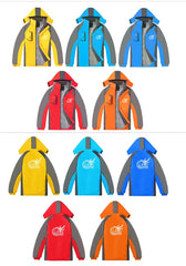 Zippered Long-Sleeved Waterproof Jacket With Lining