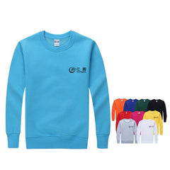 Long-Sleeved Fleece Sweater With Round Neck
