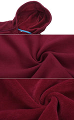Zippered Long-Sleeved Sweater With Hood
