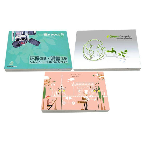 Sticky Notepad Set In Booklet With Colourful Cover